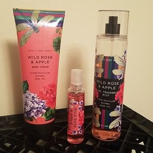 Wild Rose&Apple full&travel sz spray/full sz cream